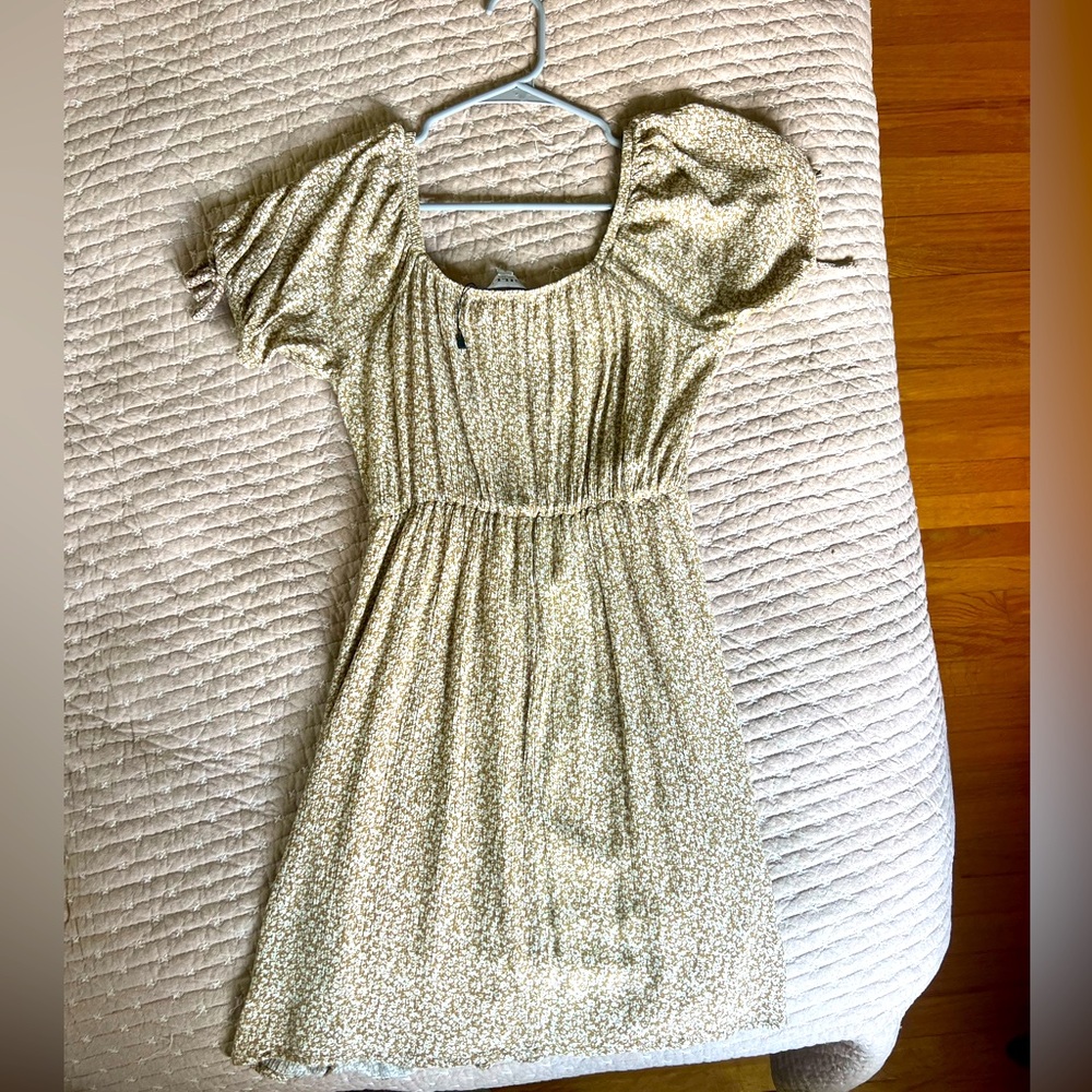 Puff Sleeve Mini Dress